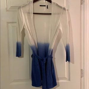 Ombré Lightweight Belted Cardigan
